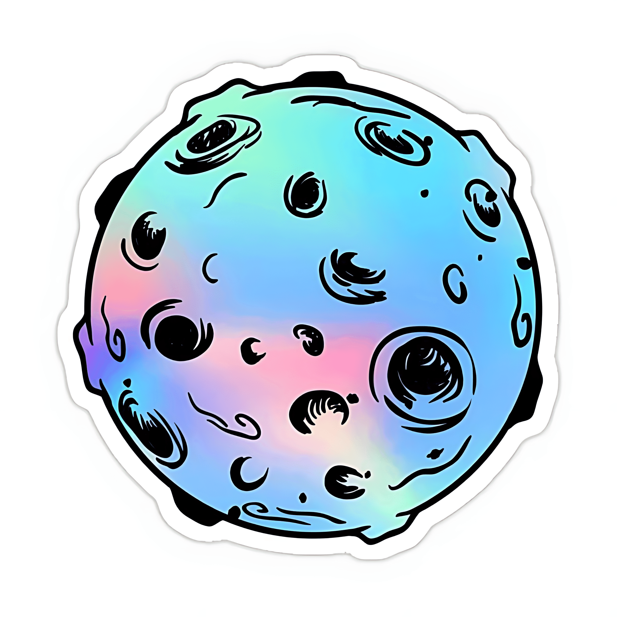 Moon Sticker - sticckiz.com