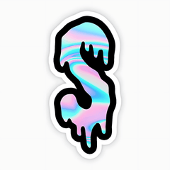 Drippy 'S' Sticker - sticckiz.com