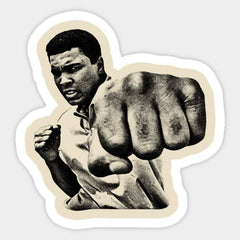Mohammad Ali Boxer Sticker - sticckiz.com