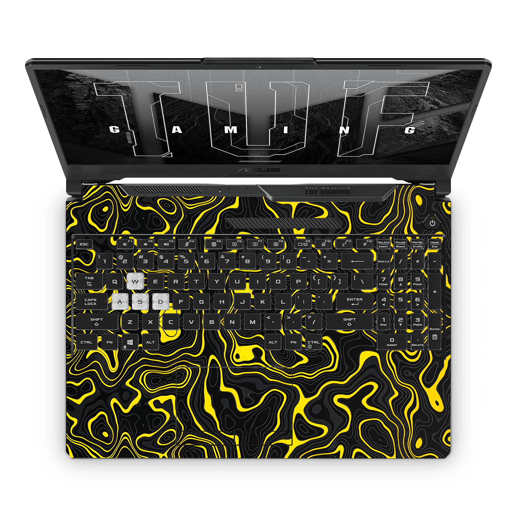 YELLOW TOPOGRAPHY Laptop Skin - sticckiz.com