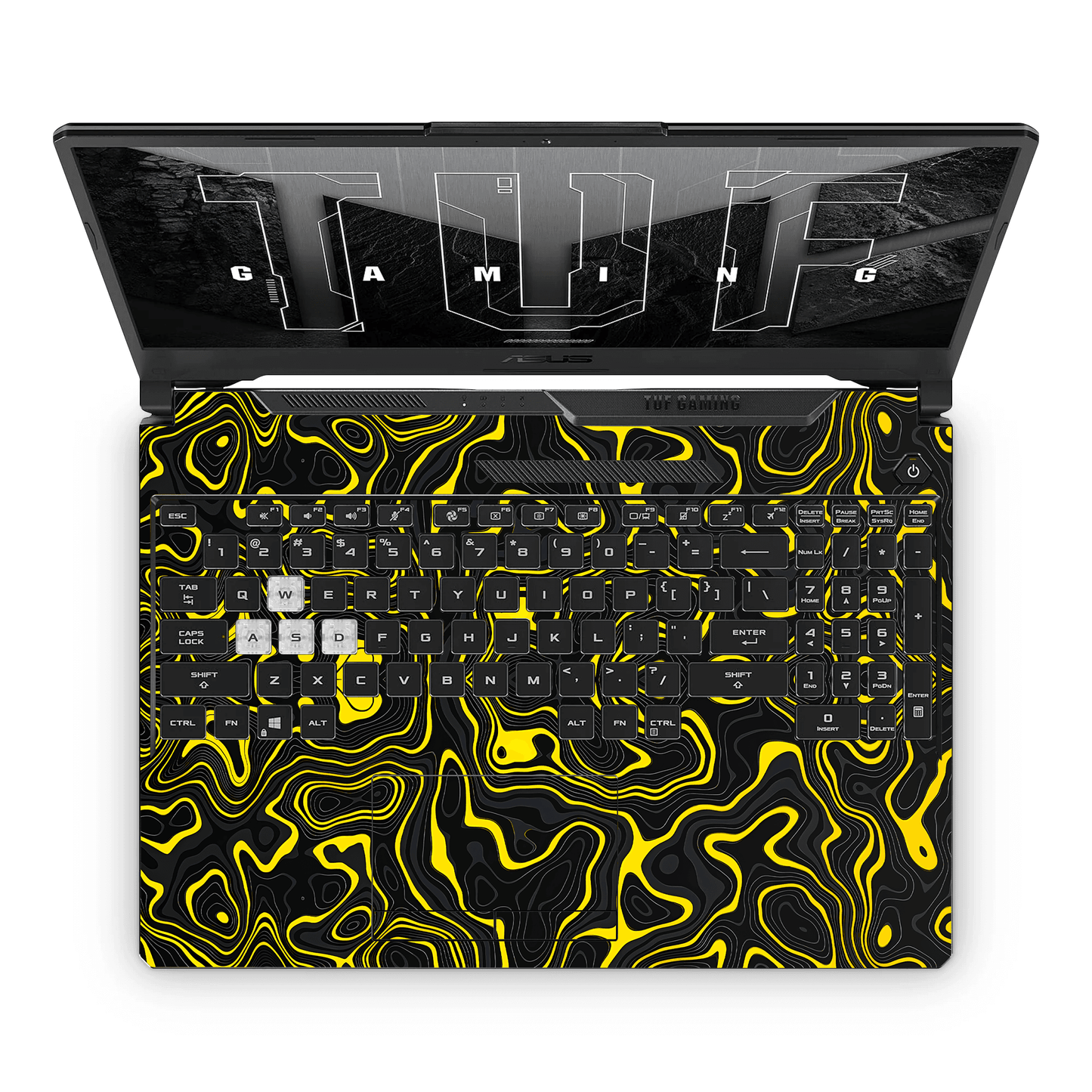 YELLOW TOPOGRAPHY Laptop Skin - sticckiz.com