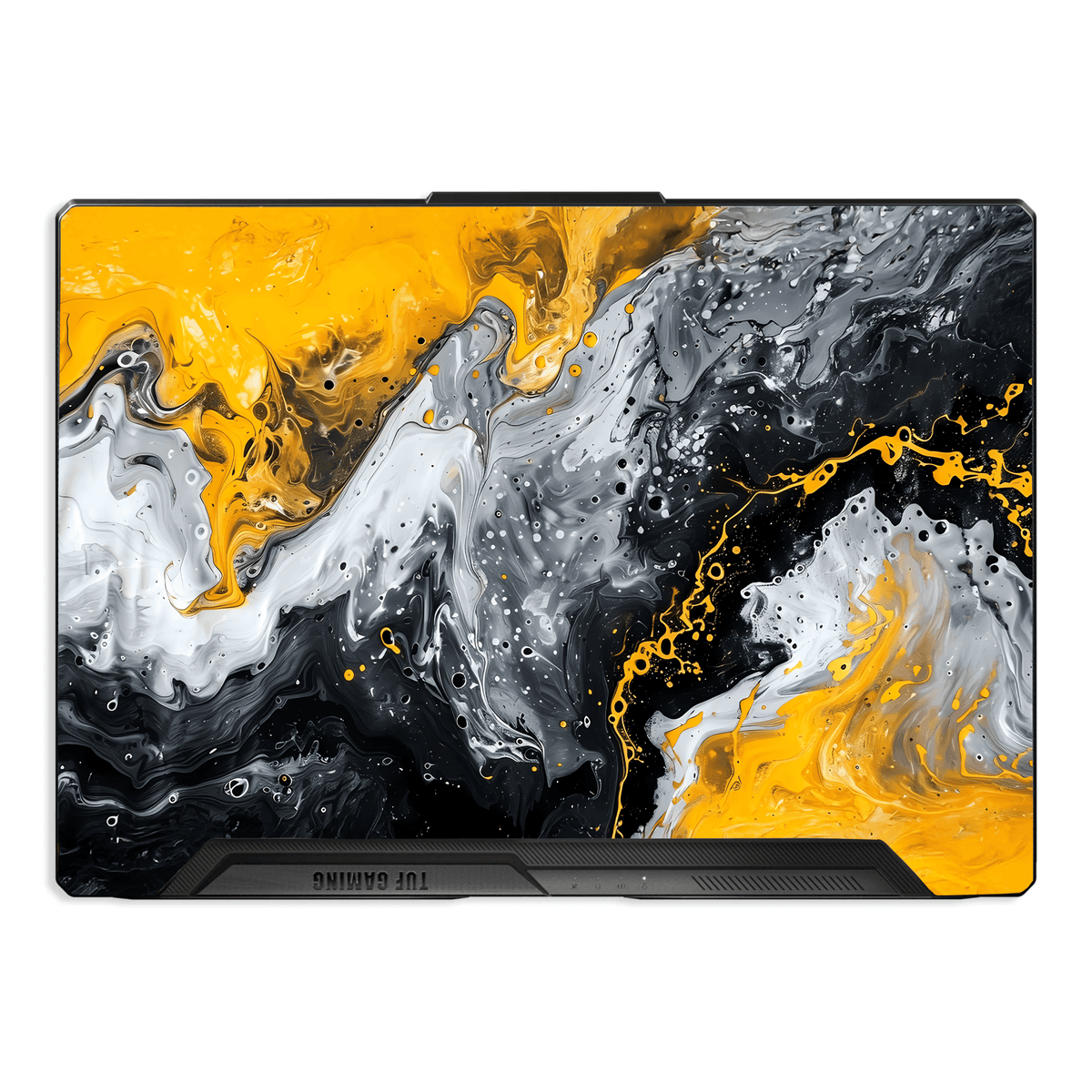YELLOW WAVE Laptop Skin - sticckiz.com