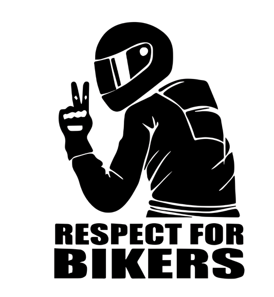 Respect for Bikers Sticker - sticckiz.com