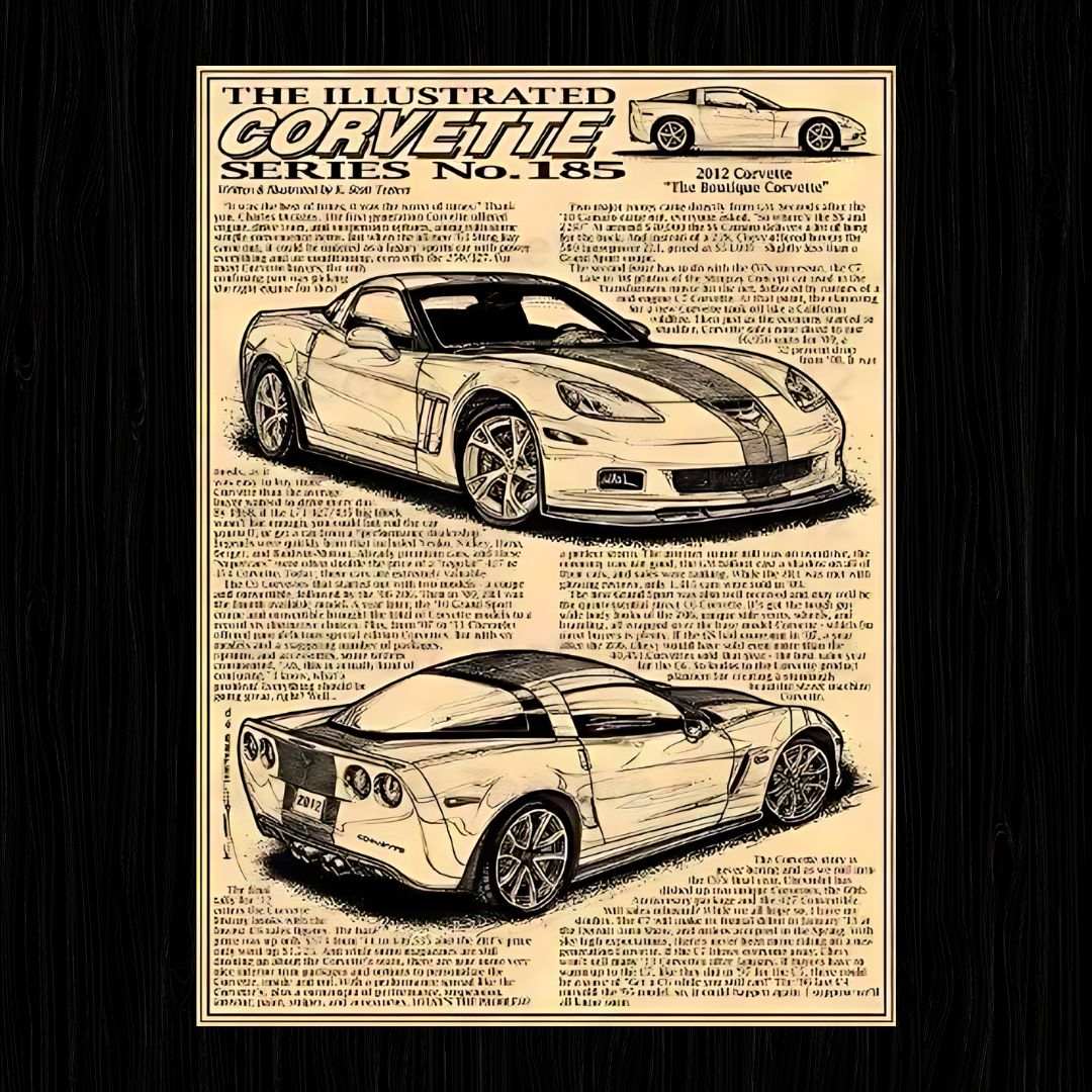 CORVETTE CAR Poster - sticckiz.com