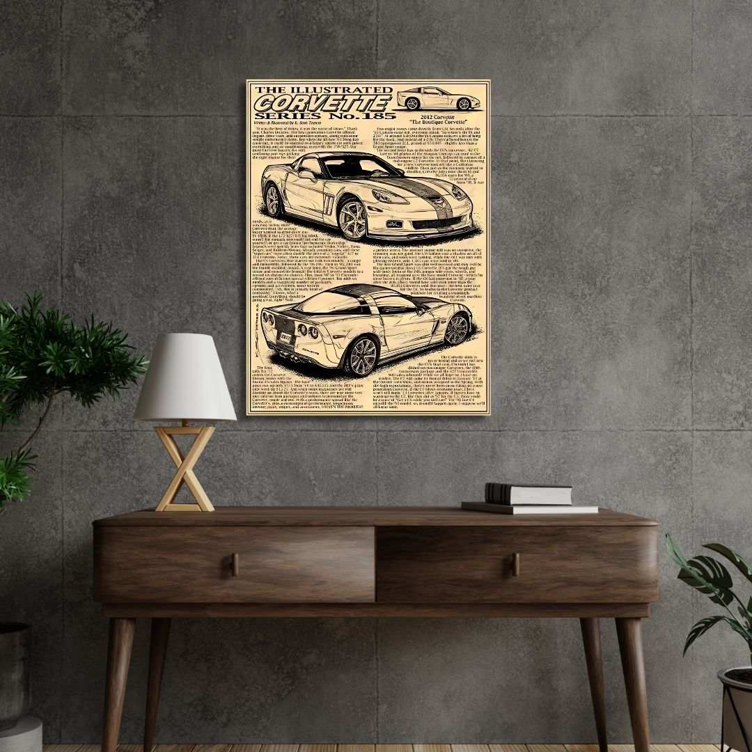 CORVETTE CAR Poster - sticckiz.com