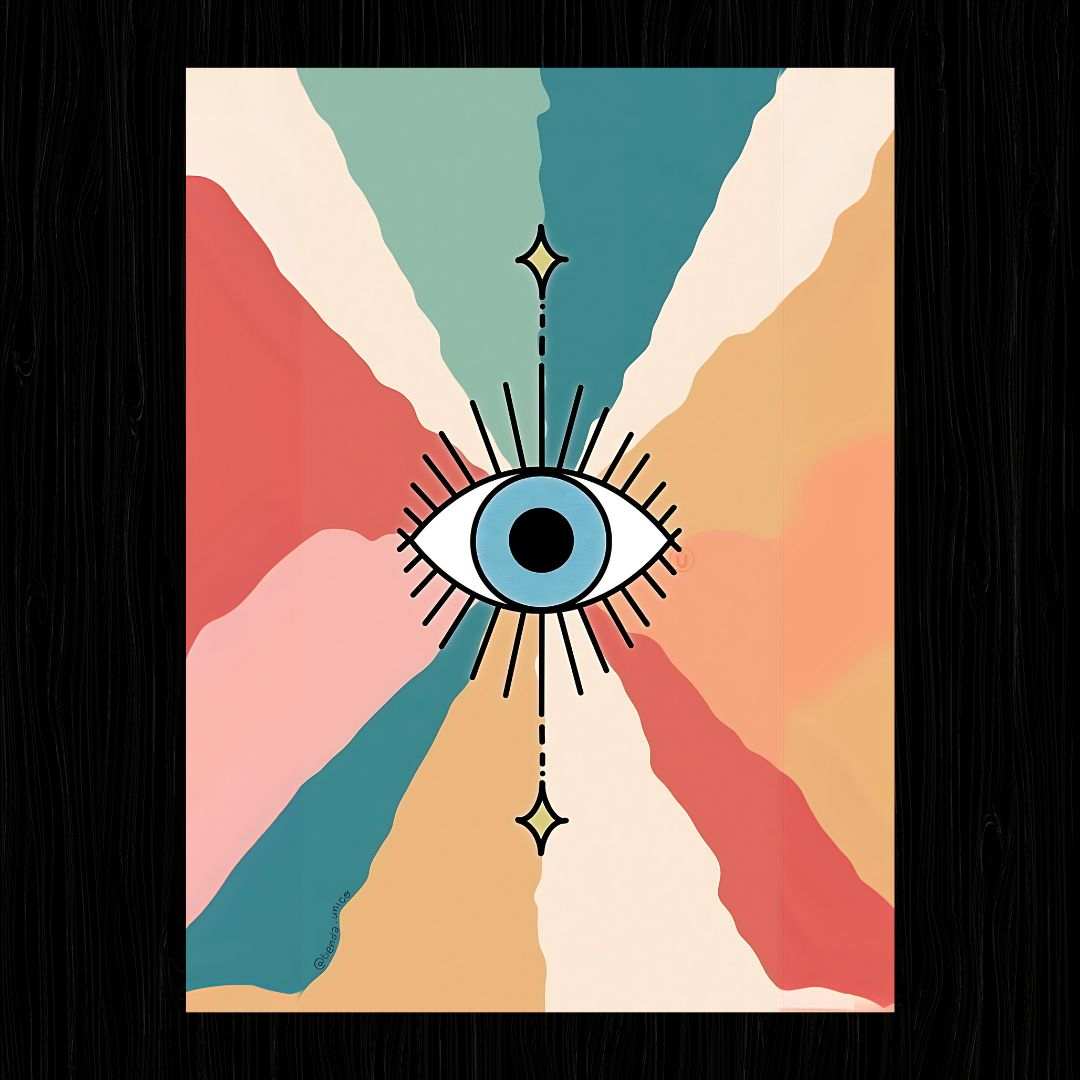 Aesthetic Eye Colorful Poster - sticckiz.com