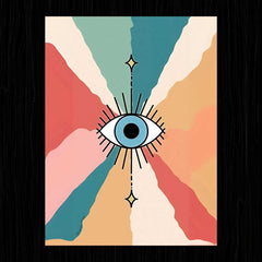 Aesthetic Eye Colorful Poster - sticckiz.com