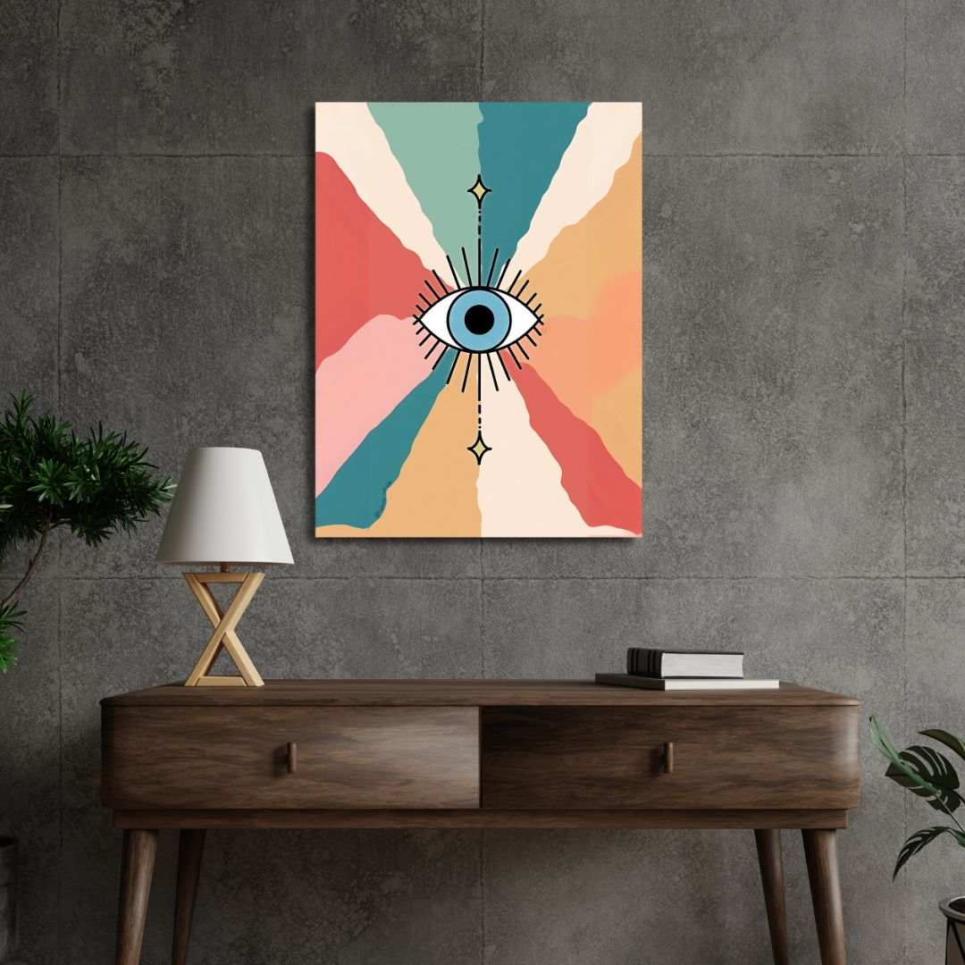 Aesthetic Eye Colorful Poster - sticckiz.com
