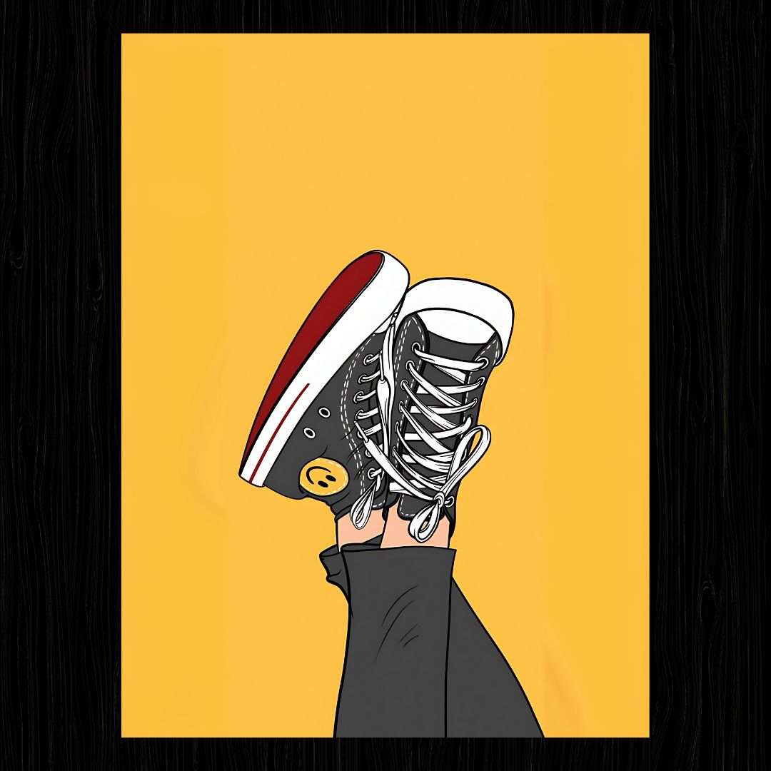 CONVERSE SHOES AESTHETIC Poster - sticckiz.com
