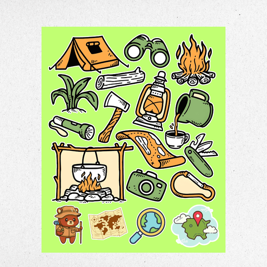adventure mini sticker sheet 3 - sticckiz.com