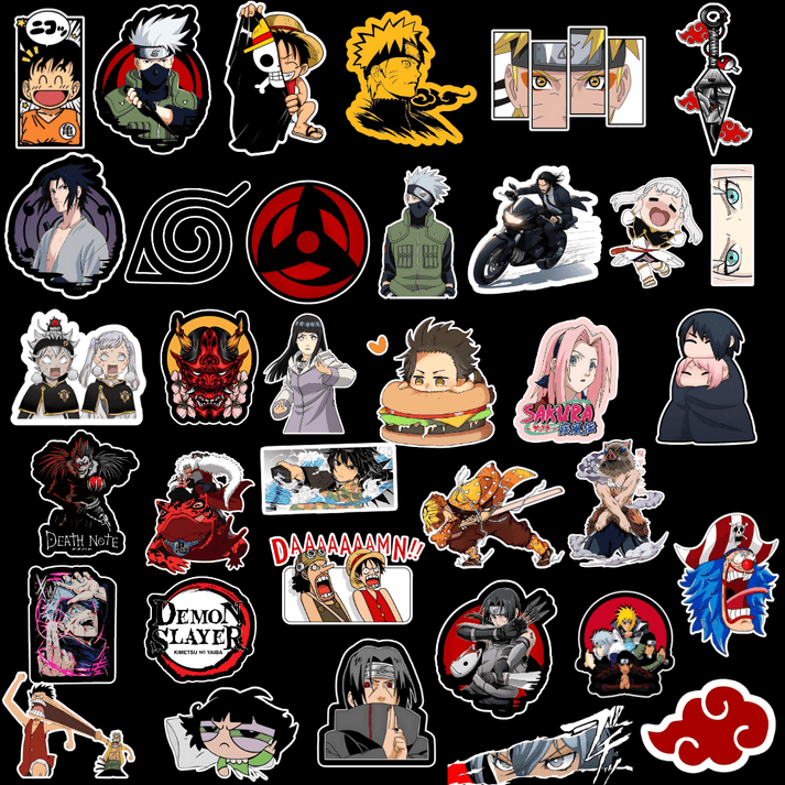 Anime Sticker Pack (35 Stickers) – sticckiz.com
