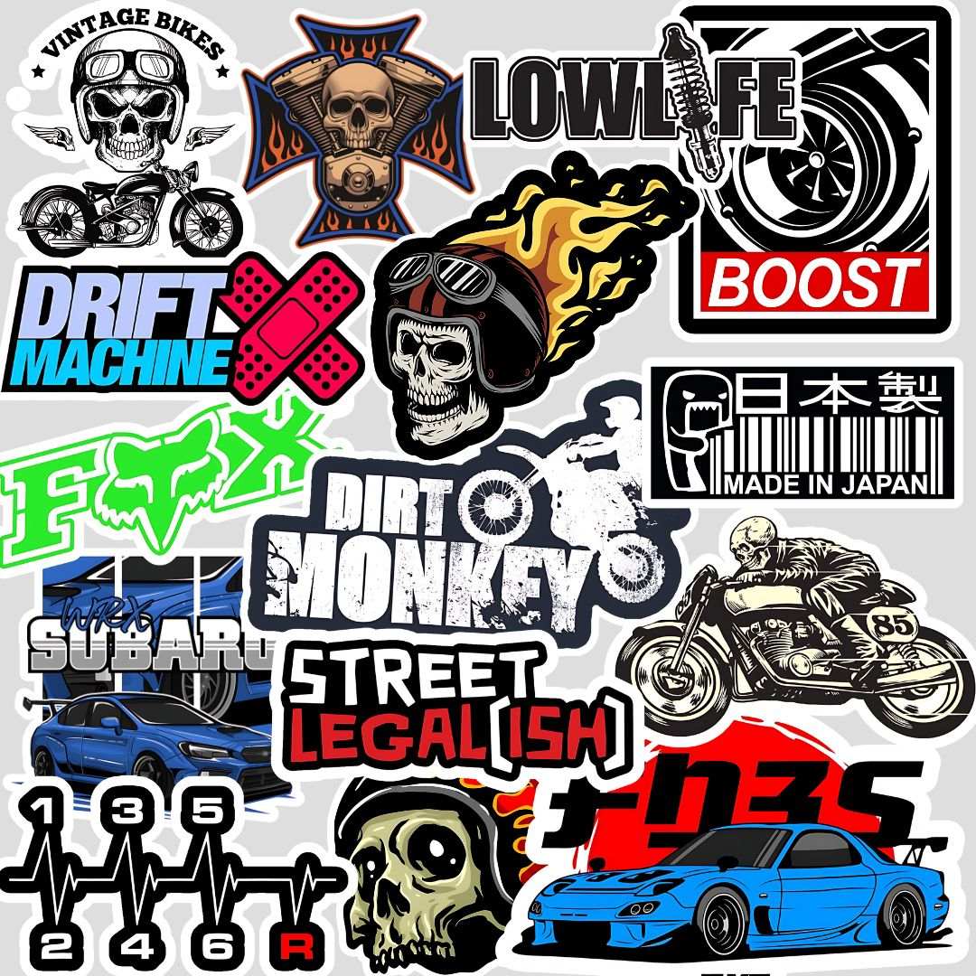automotive Sticker ( Pack of 15 )