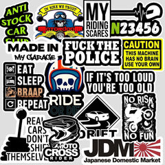 bike + car Sticker ( Pack of 15 )