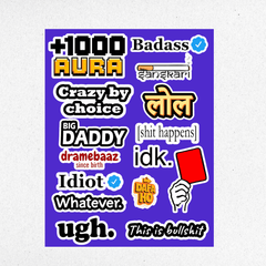 casual mini sticker sheet 2 - sticckiz.com