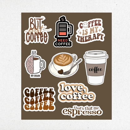 coffee mini sticker sheet 1 - sticckiz.com
