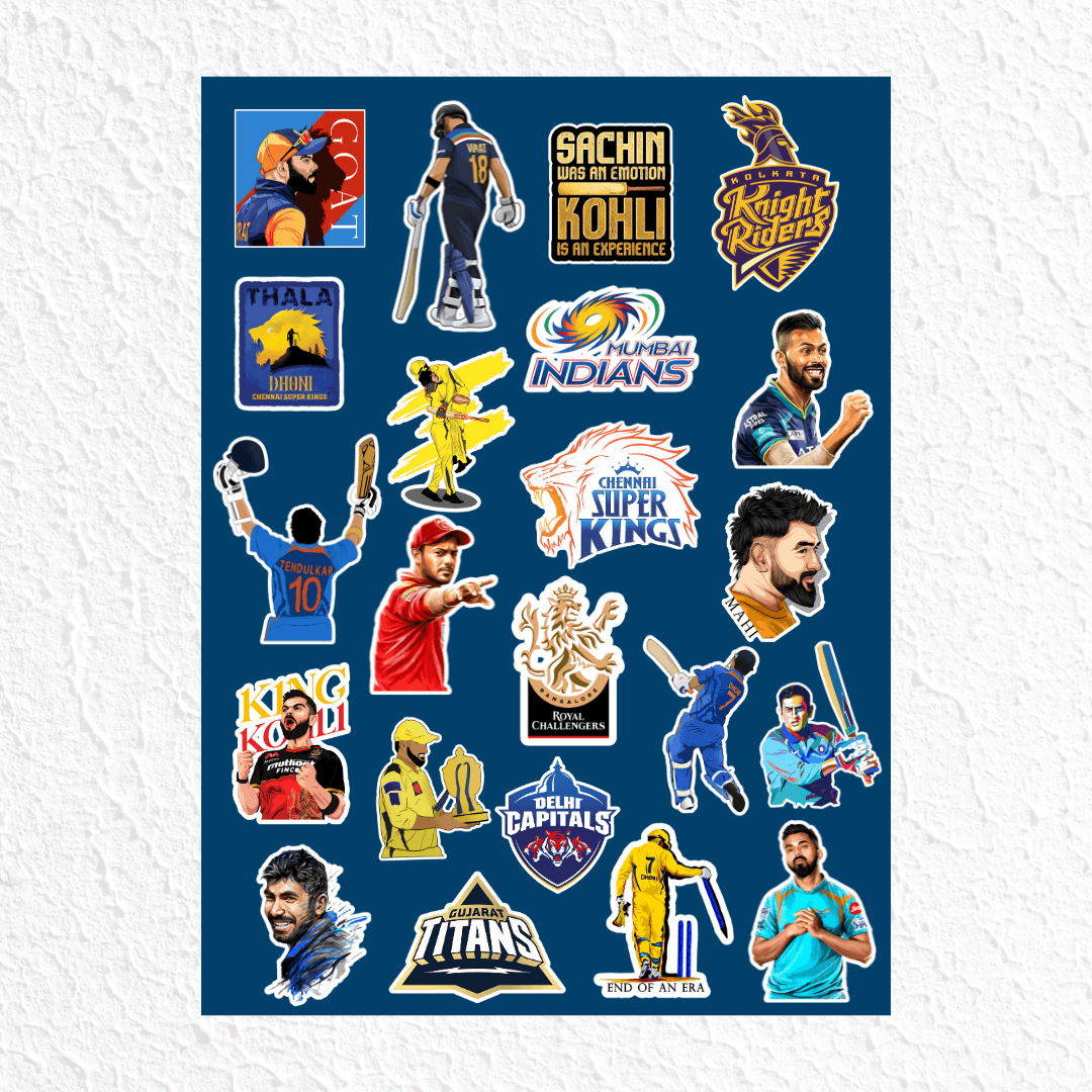 IPL Mini Sticker Sheet – sticckiz.com