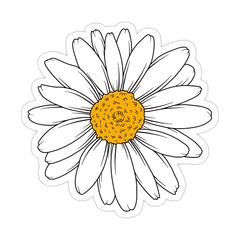 Daisy Flower Sticker - sticckiz.com