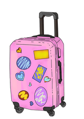 Pink Bag Sticker - sticckiz.com