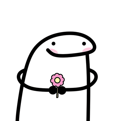 Flork with a Flower Sticker - sticckiz.com