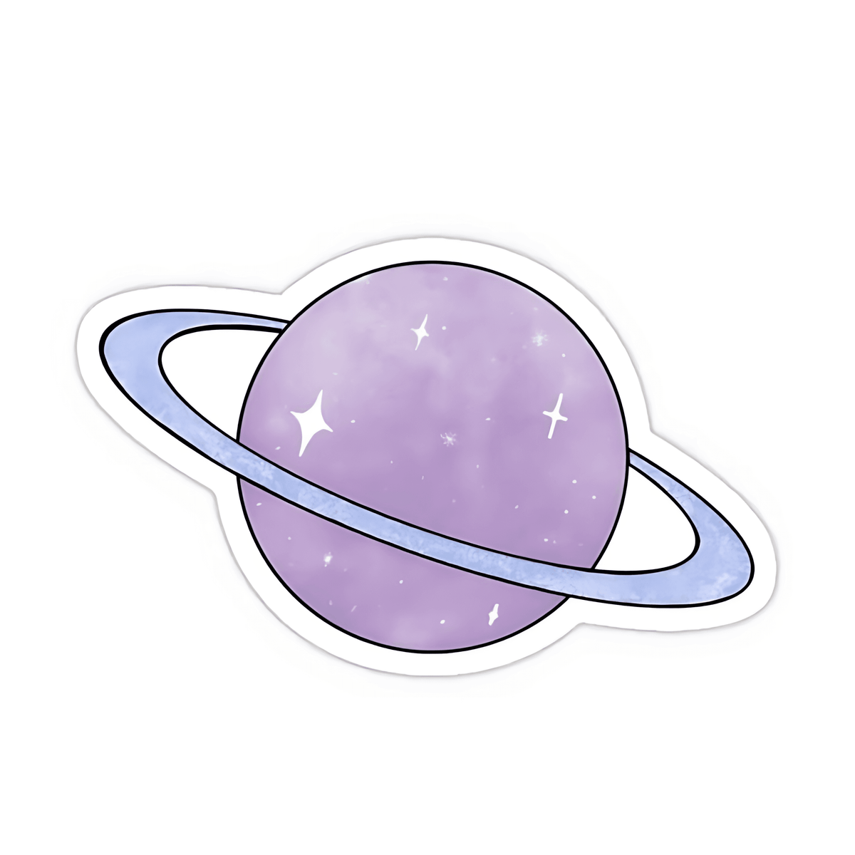 Purple planet Sticker - sticckiz.com