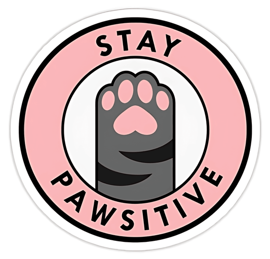 Stay Pawsitive Sticker - sticckiz.com