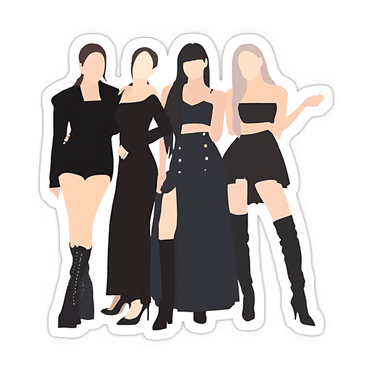 Blackpink Illustration Sticker - sticckiz.com