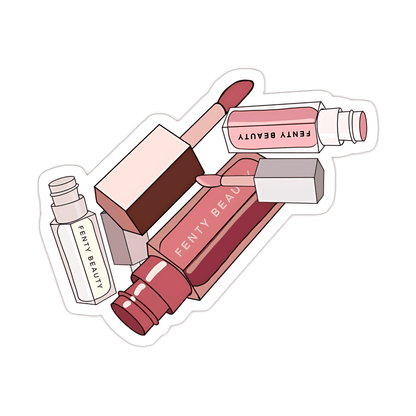 Pink Lipstick Sticker - sticckiz.com