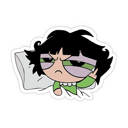 Angry Power Puff Girl Sticker - sticckiz.com