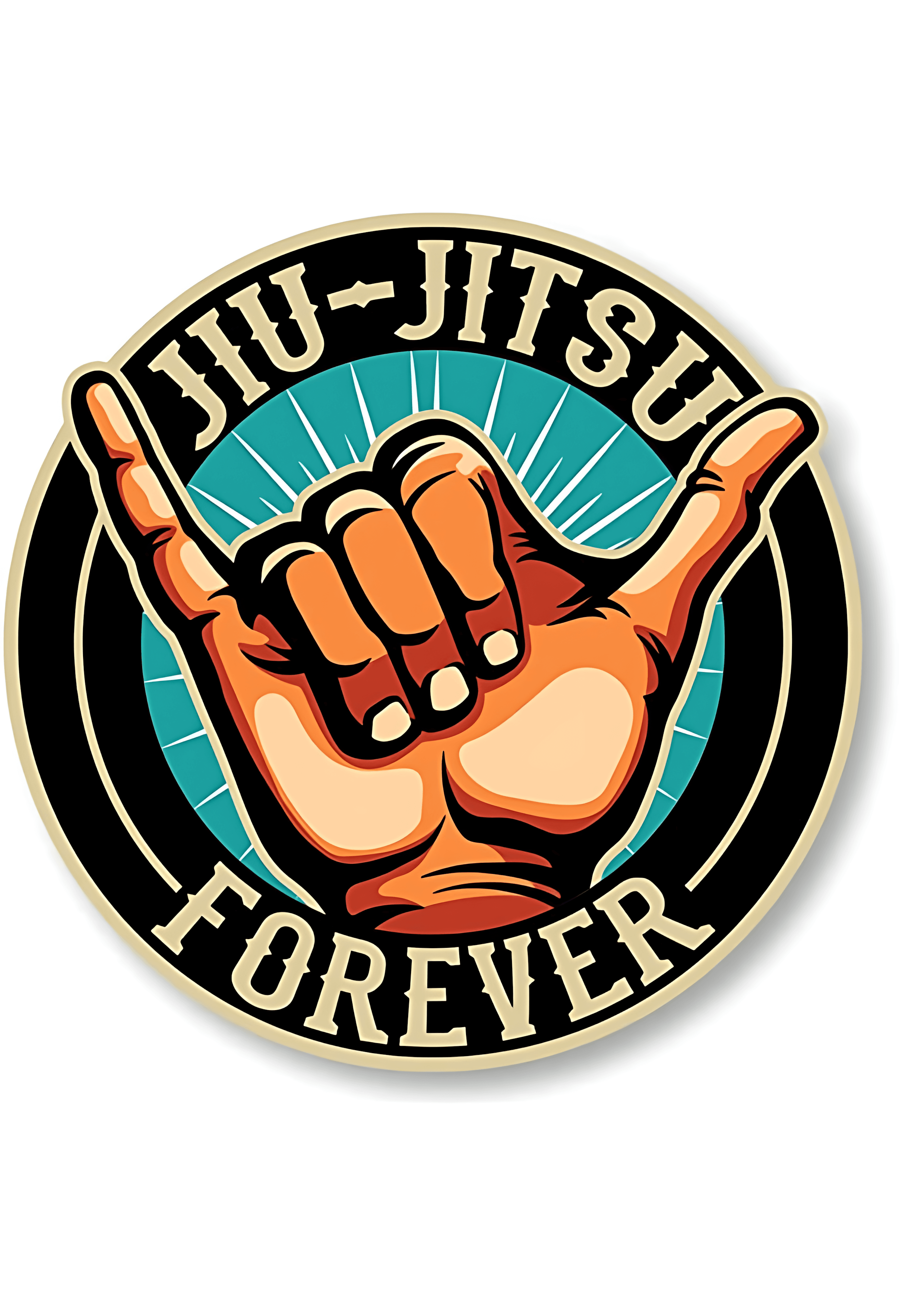 Jiu Jitsu Forever Sticker - sticckiz.com