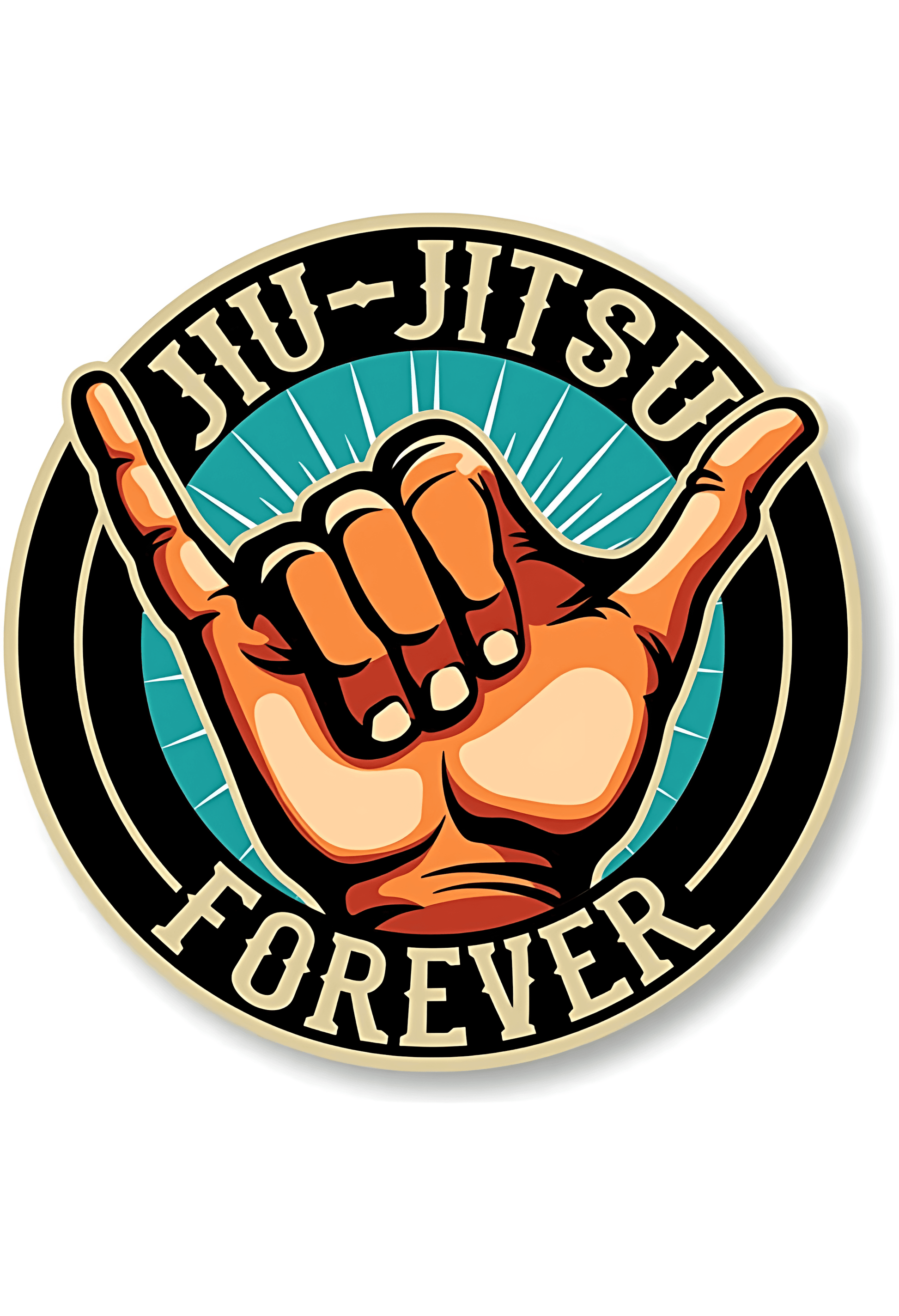Jiu Jitsu Forever Sticker - sticckiz.com
