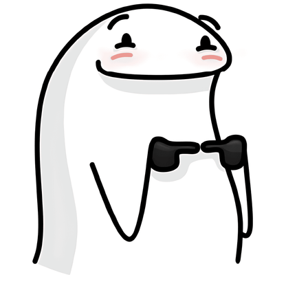 Flork bashful Sticker - sticckiz.com