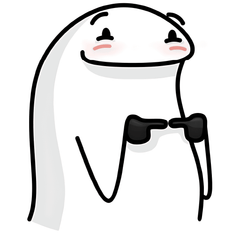 Flork bashful Sticker - sticckiz.com