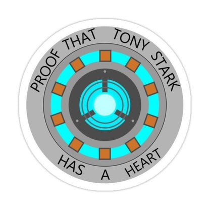 Proof that Tony Stark has a heart Sticker
