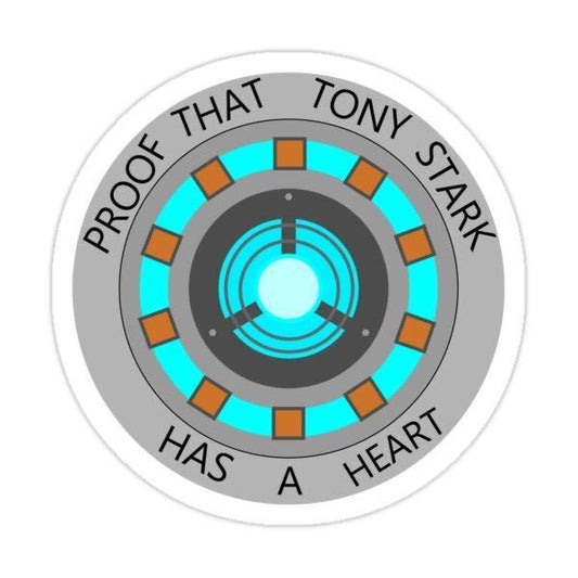 Proof that Tony Stark has a heart Sticker
