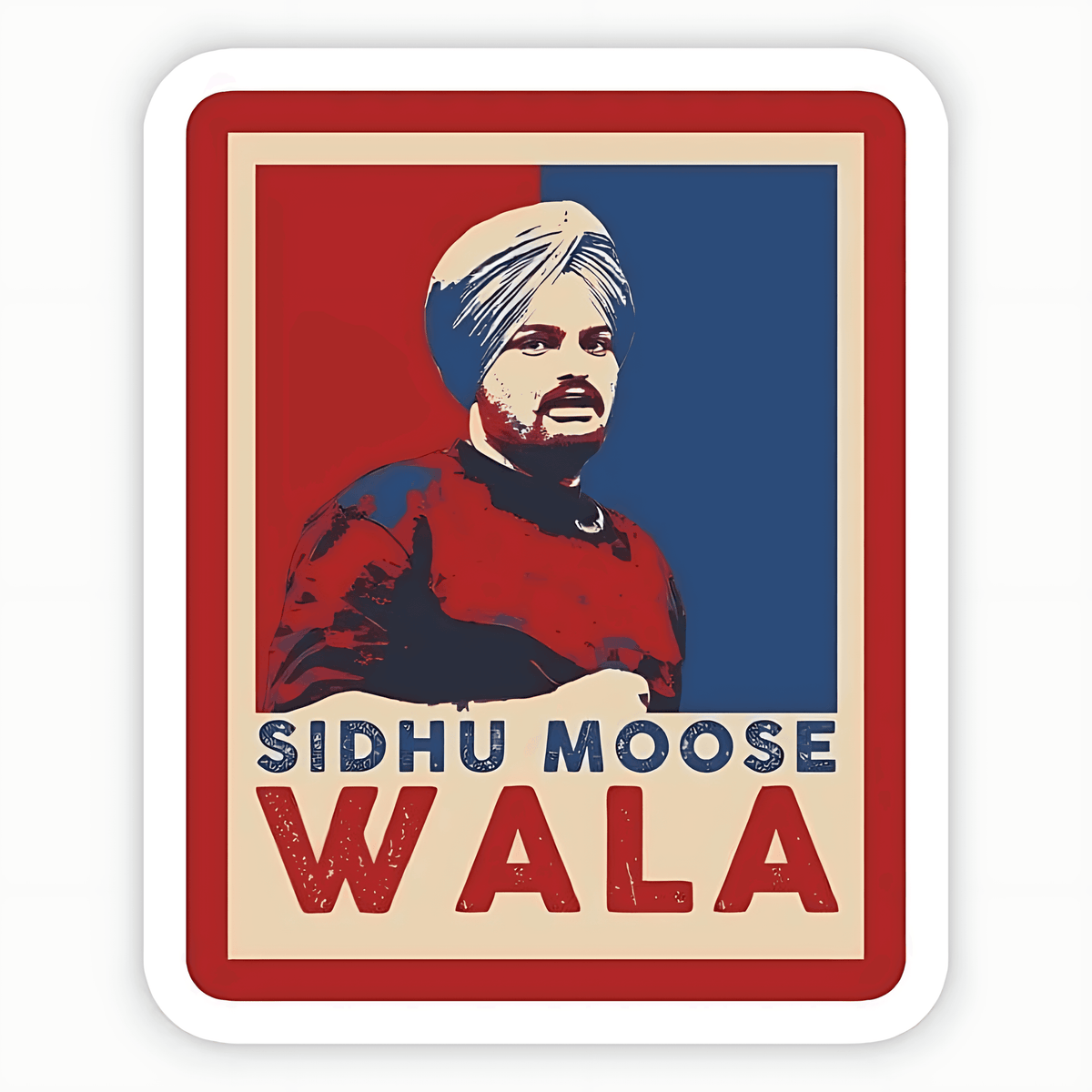Sidhu Moose WALA Card Sticker - sticckiz.com