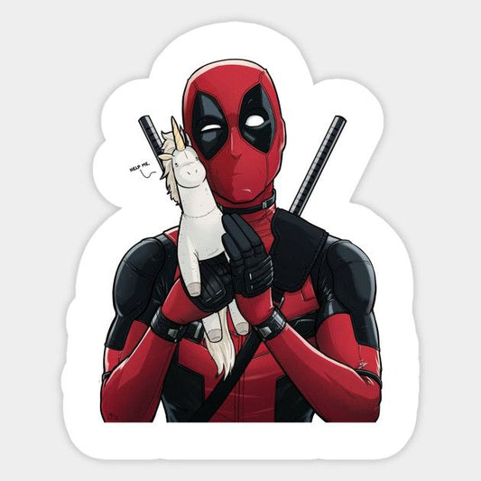 Deadpool Marvel comic Character Sticker