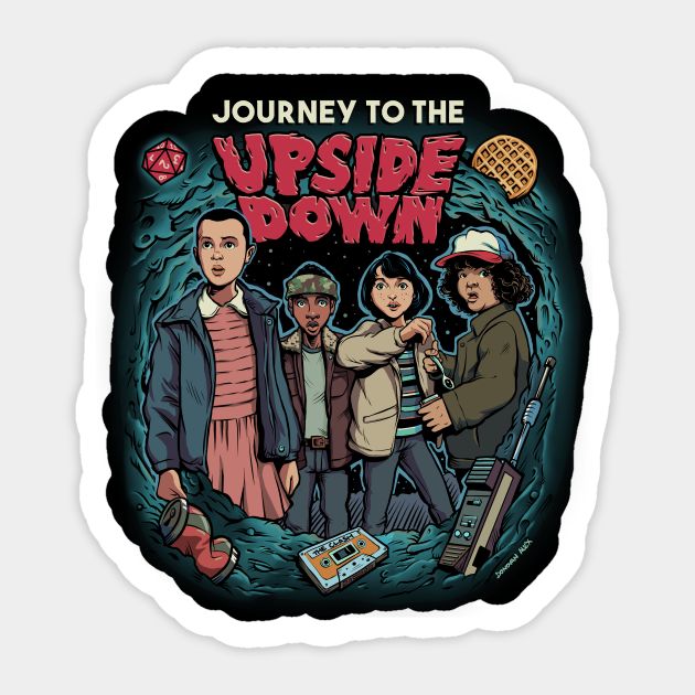 journey to the upside down sticker