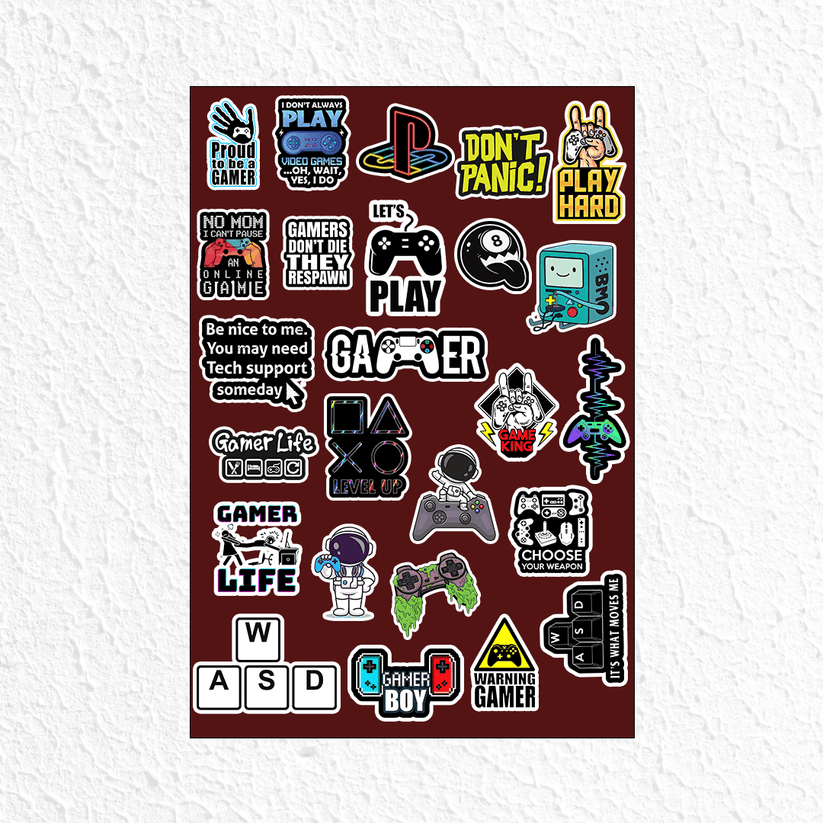 Gaming mini Sticker sheet 1 – sticckiz.com