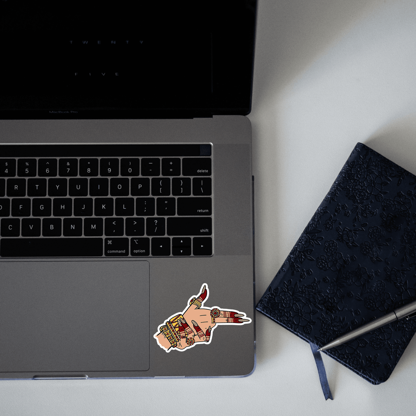 Indian Girl Hand Sticker - sticckiz.com