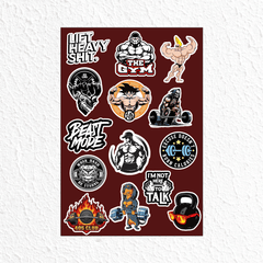Gym Mini Sticker sheet 2 - sticckiz.com