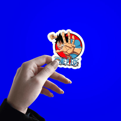 Angry Luffy from One Piece Sticker - sticckiz.com