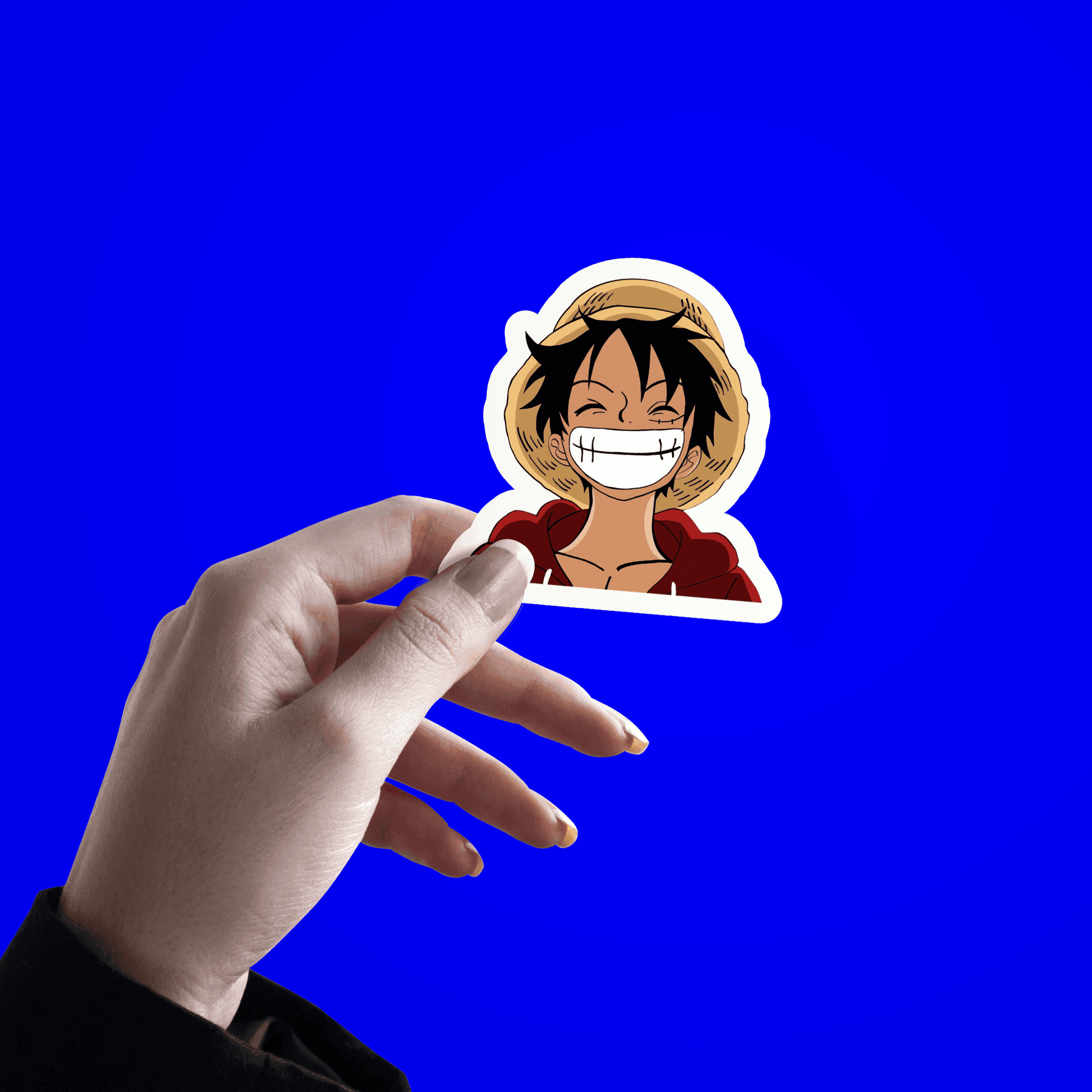 Luffy Smiling Sticker - sticckiz.com
