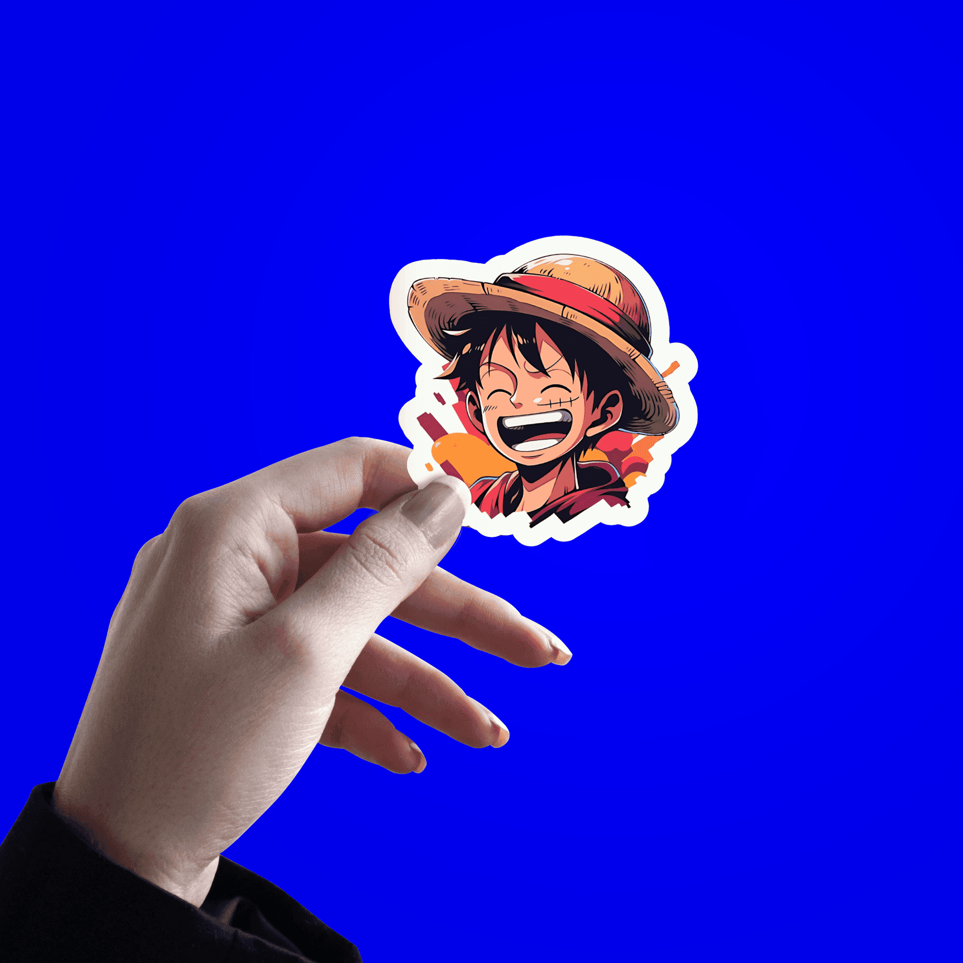 Luffy From One Piece Sticker - sticckiz.com