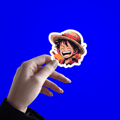 Luffy From One Piece Sticker - sticckiz.com