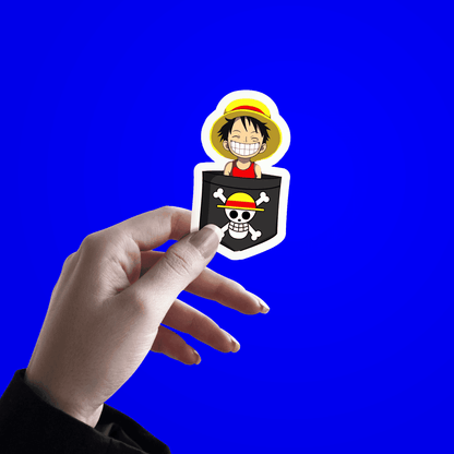 Pirate Luffy Sticker - sticckiz.com