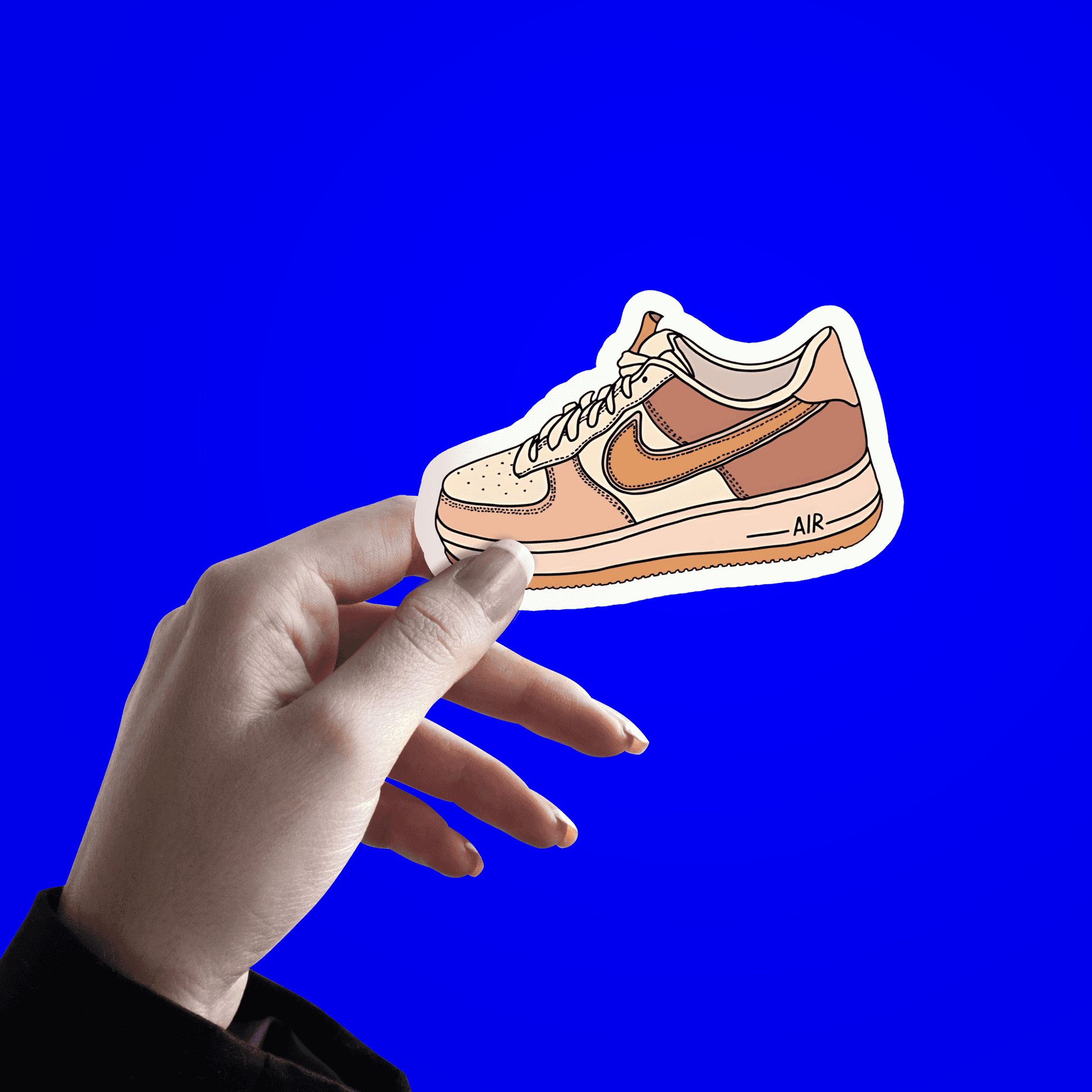 Pink Sneaker Sticker - sticckiz.com