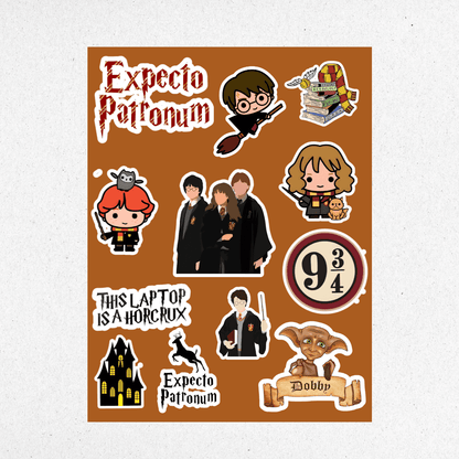harry potter mini sticker sheet 1 - sticckiz.com