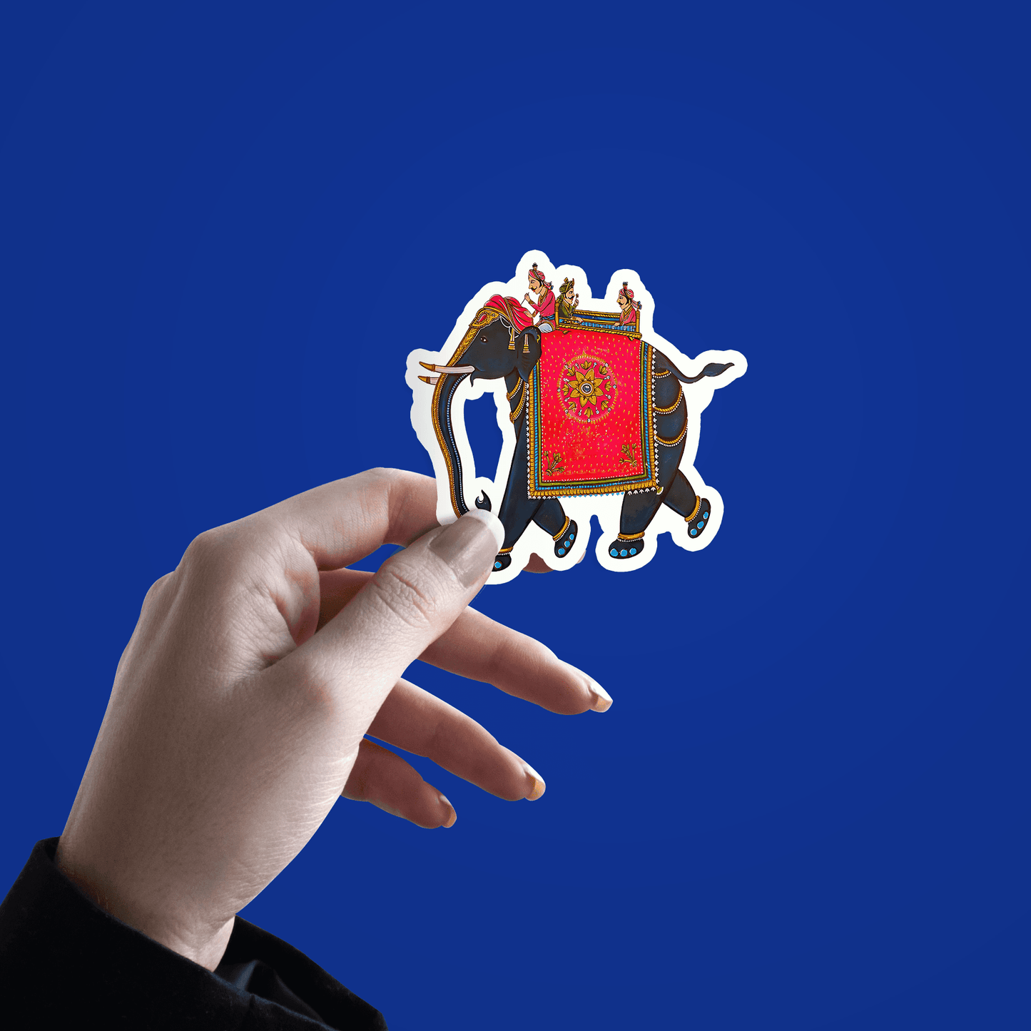 Jaipur Elephant Sticker - sticckiz.com