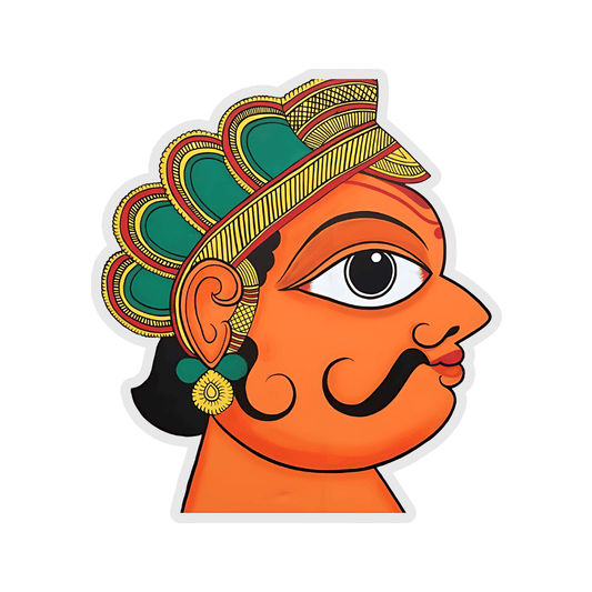 Rajasthani art culture Sticker - sticckiz.com