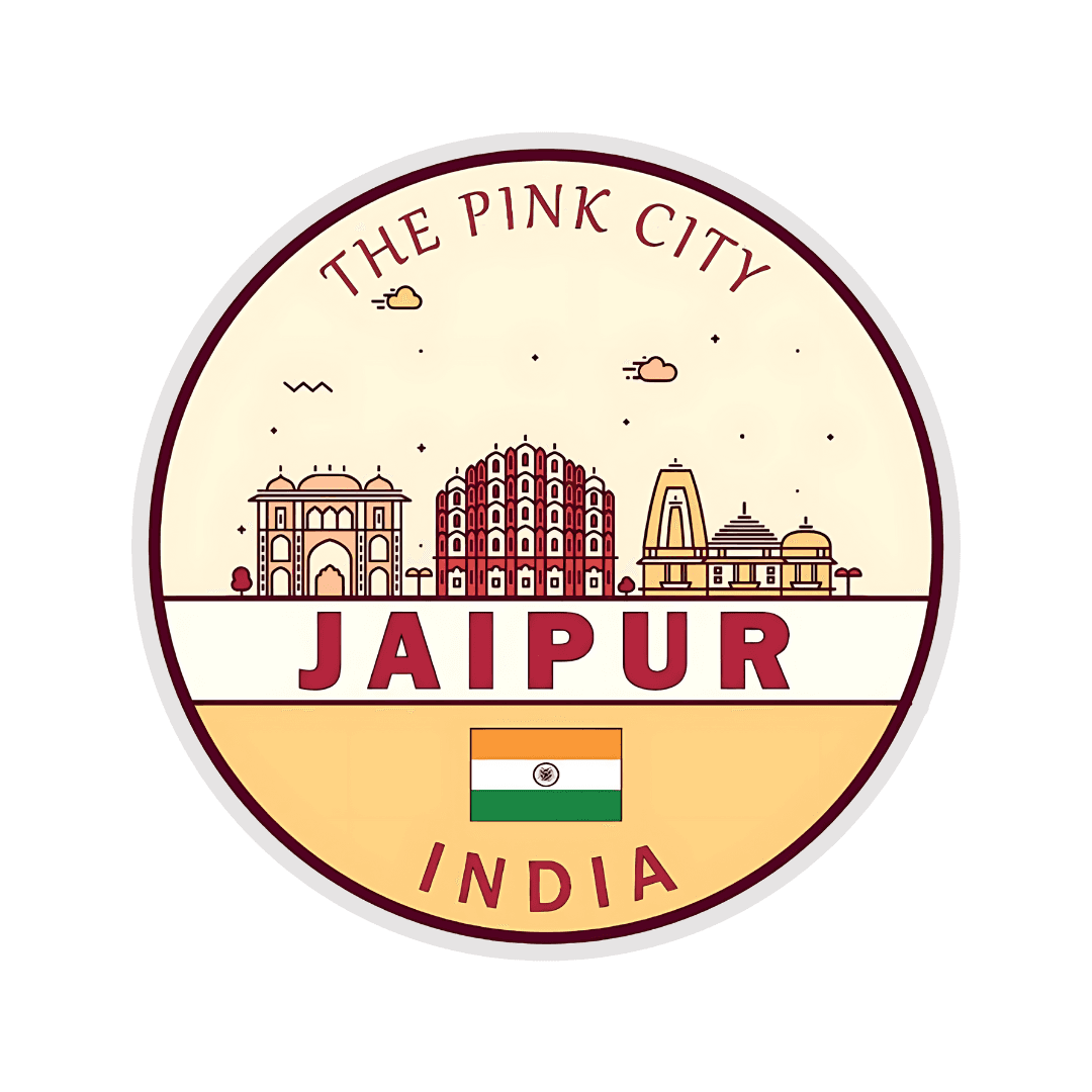 Jaipur The PinkCity Sticker - sticckiz.com